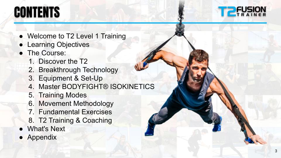 T2 FUSION TRAINER® LEVEL 1 ONLINE TRAINING COURSE